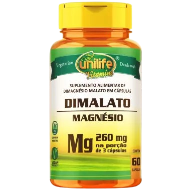 Magnésio Dimalato 60 Caps Unilife