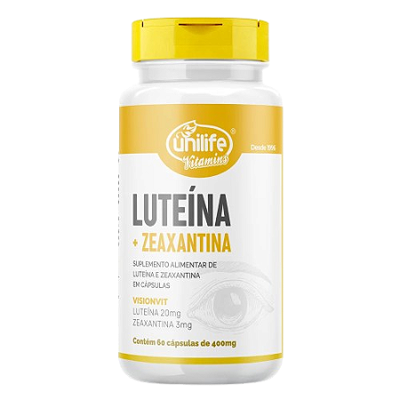 Luteína + Zeaxantina 60 Cápsulas Unilife