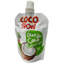 Óleo de coco extra virgem - cocoshow 70 ml stand pouch