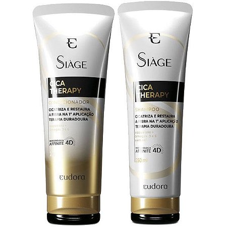 Kit Siàge Cica-Therapy - Shampoo 250ml + Condicionador 200ml - Eudora