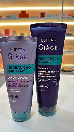 Combo Siàge Hidratação Micelar: Shampoo 250ml + Condicionador 200ml