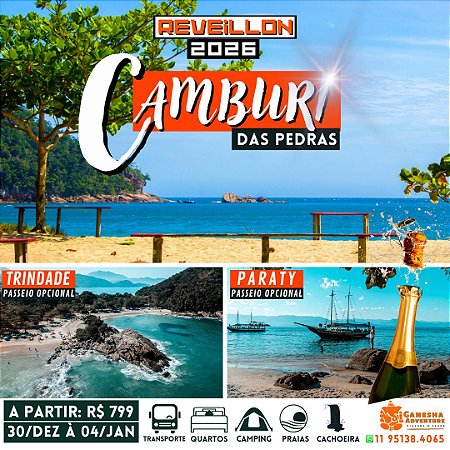 ZZReveillon 30/Dez a 04/Jan - Camburi das Pedras - Ubatuba - SP