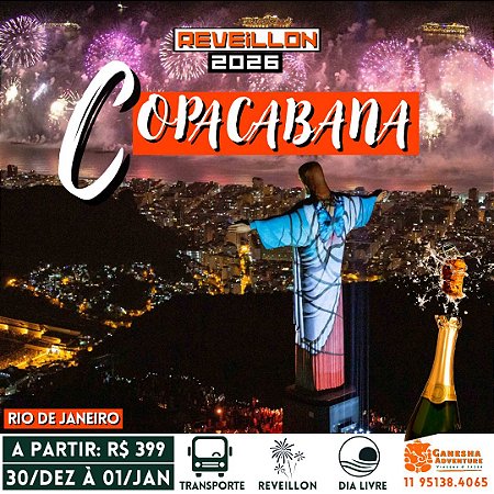 ZZReveillon 30/Dez à 01/Jan - Rio de Janeiro - RJ