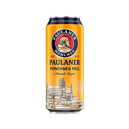 Cerveja Alemã Paulaner Münchner Hell Lata 500ml