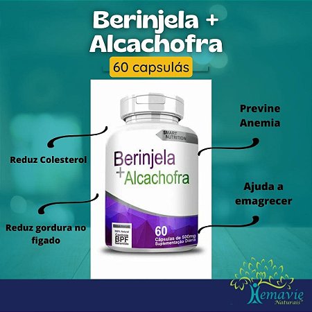 Berinjela + Alcachofra 60 caps