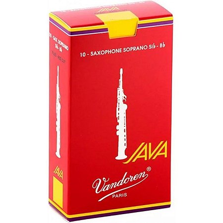 Palheta Vandoren Java Red Sax Soprano Nº 2,0 (caixa c/ 10)