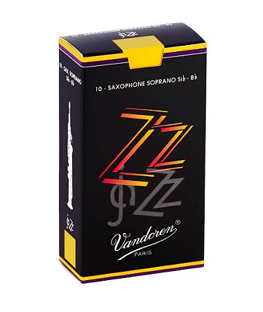 Palheta Vandoren Zz Sax Soprano Nº 2,5 (caixa c/ 10)
