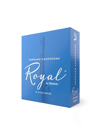 Palheta Royal Sax Soprano Nº 2,5 (caixa C/ 10)