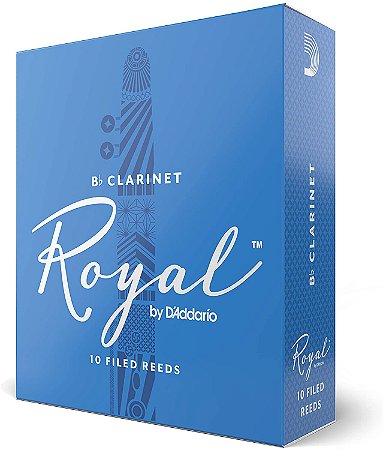 Palheta Royal Clarinete Nº 1,5 Síb Ou Dó (caixa c/ 10)