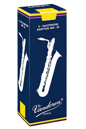 Palheta Vandoren Tradicional Sax Baritono Nº 2,5 (caixa C/ 05)