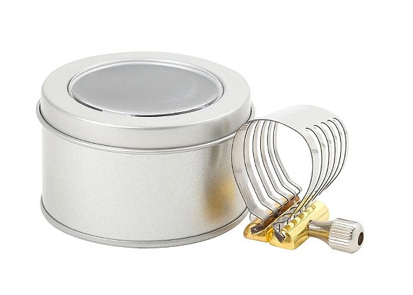 Abraçadeira Metal "Tipo" Rovner Platinum Para Boquilha Sax Soprano
