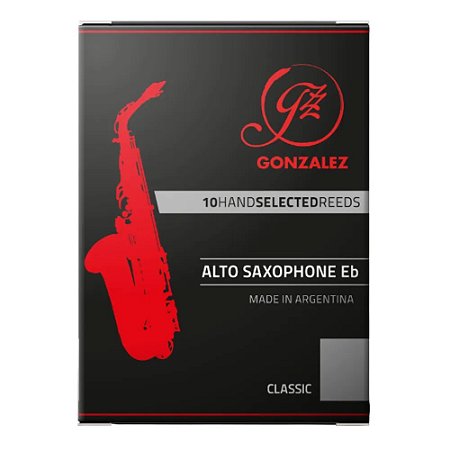 Palheta Gonzalez Classic Sax Alto Nº 2,5 (caixa C/ 10)