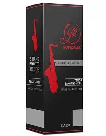 Palheta Gonzalez Classic Sax Tenor Nº 2,5 (caixa C/ 05)