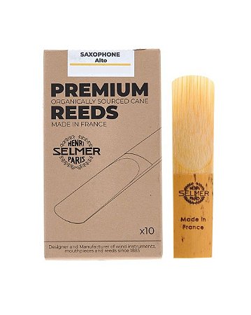 Palheta Selmer Premium Orgânica Sax Alto Nº 2,0 (caixa c/ 10) - Original