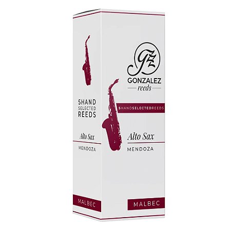Palheta Gonzalez Malbec Sax Alto Nº 1,5 (caixa C/ 05)