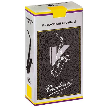 Palheta Vandoren V12 Sax Alto 2,5 (caixa c/ 10)