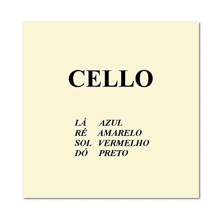 Encordoamento Mauro Calixto p/ Cello 4/4
