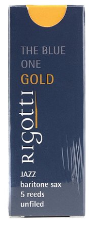 Palheta Rigotti Jazz Gold Sax Baritono Nº 2,0 Light (caixa C/ 05)