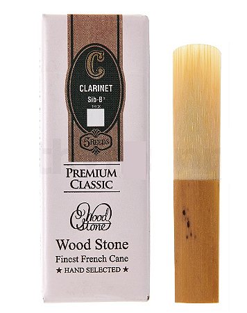 Palheta Wood Stone Premium Classic Clarinete Bb/C 2,0 - 2,5 - 3,0 (unidade)