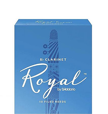 Palheta Royal Clarinete Nº 2,5 Síb Ou Dó (caixa c/ 10)