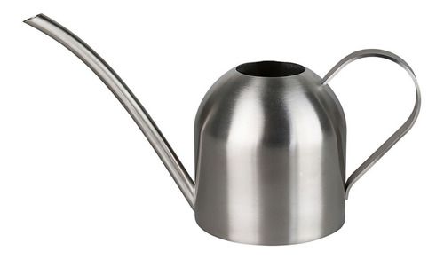 Regador De Metal Para Plantas 500ml Prata Bico Fino Moderno