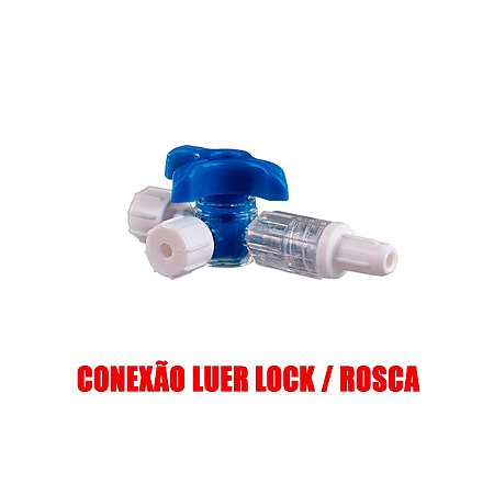 Torneira 3 vias Luer Lock - Polymed