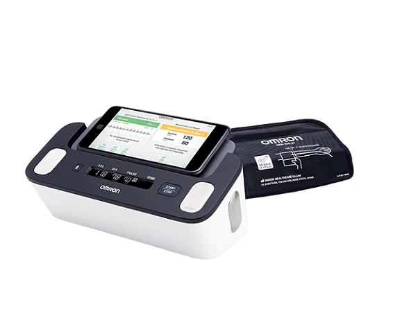 APARELHO DE PRESSÃO ARTERIAL DIGITAL COMPLETE BRAÇO AUT C/ECG C/90 MEM REF HEM-7530T1-BR3