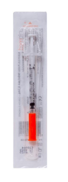 SERINGA DESCARTÁVEL DE 0,3ML PARA INSULINA E BOTOX UNIQMED C/AG 5MM X 0,23 32G U-100 REF 5016