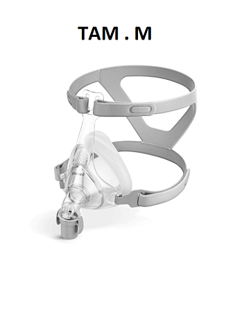 MASCARA FACIAL COM APOIO DE TESTA TAM. MEDIO PARA CPAP GASLIVE