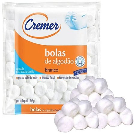 Algodão Em Bolinhas C/95g Cremer - Ref 649321
