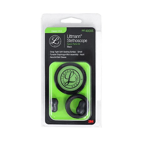 Kit Reparo Littmann Estetoscópio Classic II Preto 40005