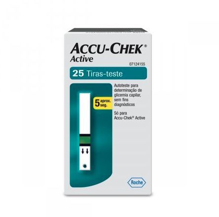 Tiras Reagentes Accu-chek Active (c/25 tiras) - Roche