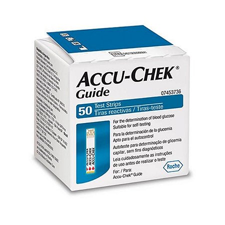 Tiras Reagentes Accu-chek Guide (c/50 tiras) - Roche