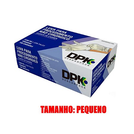 Luva de Procedimento Látex Não Estéril Tam. P - Descarpack