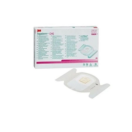 Curativo Tegaderm Transparente 1660R CHG (7cm x 8,5cm) - 3M