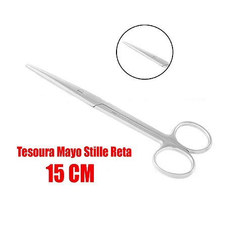 Tesoura Mayo Stille Reta (15cm) - ABC