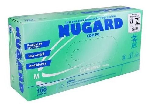 Luva de Procedimento Látex Não Estéril Tam. M - Nugard