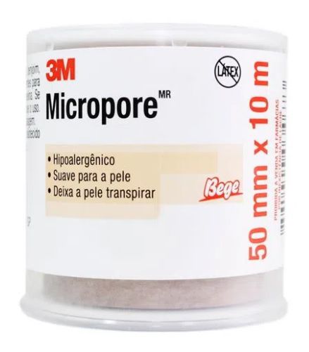 Fita Cirúrgica Micropore Bege (50mm x 10m) - 3M