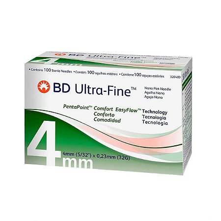 Agulha para Caneta de Insulina Ultra-Fine 4mm - BD