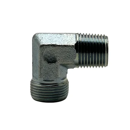 Cotovelo Hidraulico Macho NPT X Macho Metrico