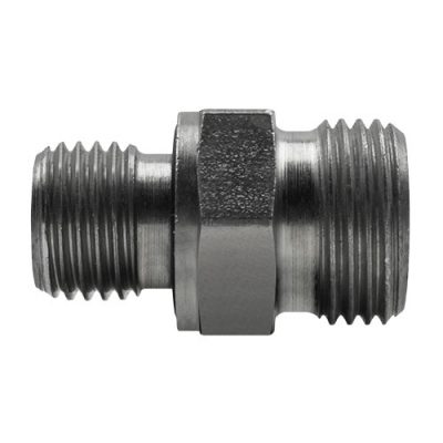 Conexão Macho Reto Rosca BSPP Vedação com Anel ED