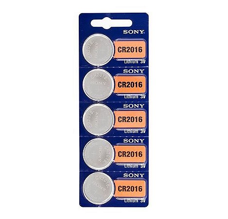 Bateria  Murata -  Panasonic -Cr 2016 3v Lithium Cartela C/5 Unidades