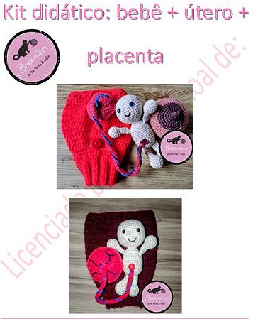 Receita - Kit didático: Bebê, útero e placenta