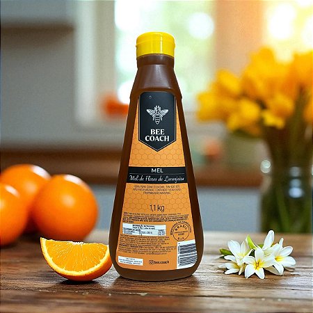 BISNAGA DE MEL DE FLORES DE LARANJEIRA - 1.1 KG - 100% MEL PURO