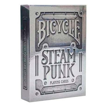 Baralho Bicycle Steampunk Silver Cartas Premium Importado