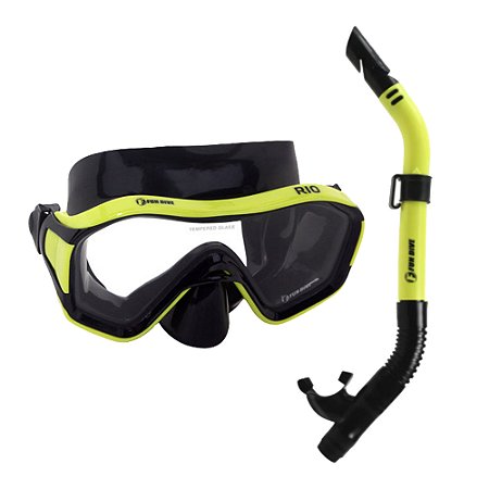Kit Rio Fun Dive - Mascara E Snorkel - Mergulho E Pesca Sub