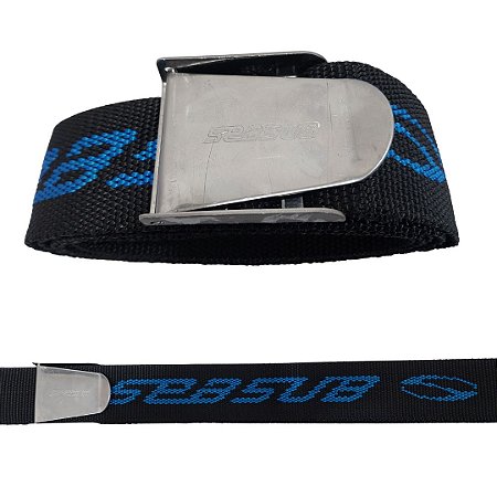 Cinto Para Lastro De Mergulho Nylon E Inox Seasub Pesca Sub