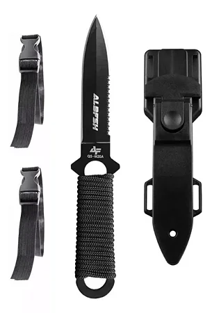 Faca De Mergulho Albatroz Qs-m20a Com Cinto Duplo E Bainha