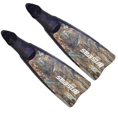 Nadadeira Velox Seasub Mergulho Caça Pesca Sub Snorkelling - Camuflada
