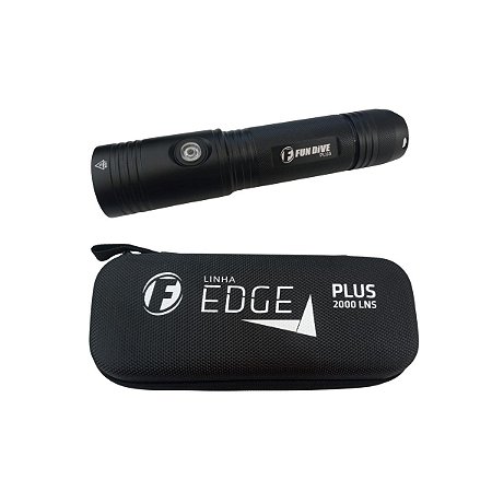 Lanterna Manual para mergulho recarregável - Alumínio Anodizado - 2000 lumens